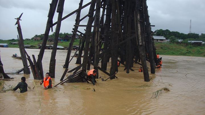 mon bridge flooding