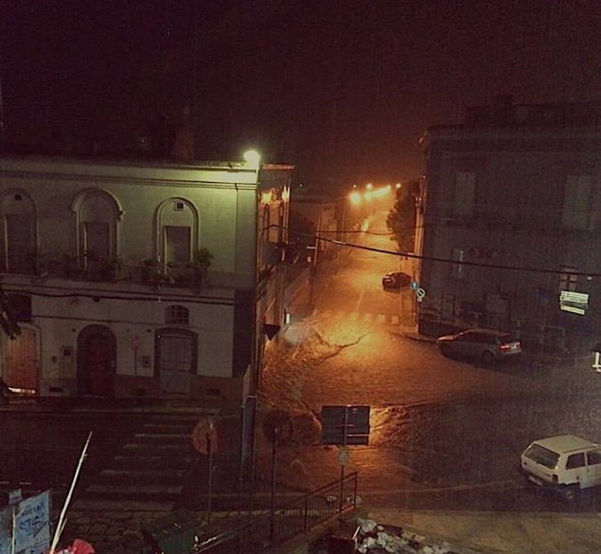 Floods in Castellaneta, Italy