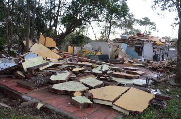 Flood damage in Iraí , Brazil. Foto: Fernando Sucolotti