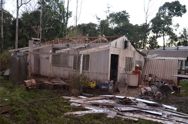 Flood damage in Iraí , Brazil. Foto: Fernando Sucolotti