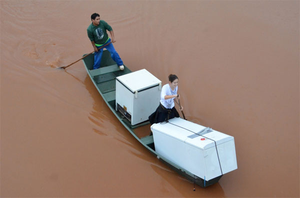 Floods in Iraí , Brazil. Foto: Fernando Sucolotti