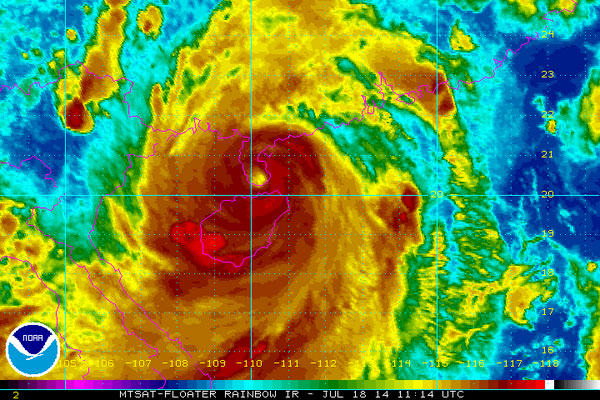 Typhoon Rammasun - Image NOAA