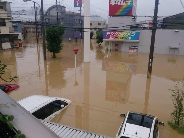 Fukuchiyama floods, August 2014. Photo: matai25toriko79 @ twitter