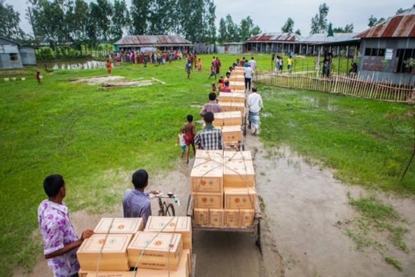 Bangladesh was hit by floods in late August and early September 2014, displacing hundreds of thousands and destroying crops. © WFP/Ranak Martin 