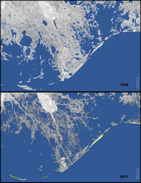 Sea Level Rises Louisiana