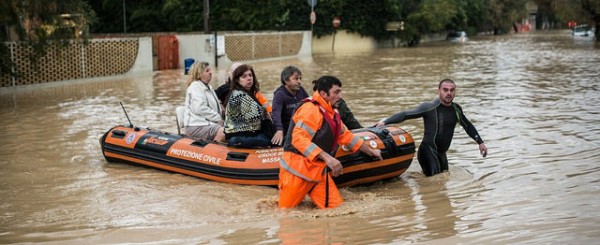 Flood rescue in Italy, ovember 2014. Photo:  Nazionale Anpas