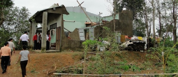 Houses and buildings were severely damaged by Typhoon Wutip which hit Vietnam in 2013. Photo credit: EU/ECHO 