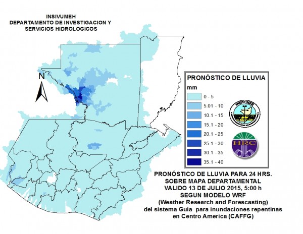 guatemala rain forecast