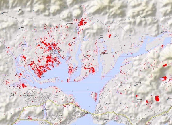 This map gives an overview of satellite detected waters near Ha Long City in Quang Ninh Province, northern Vietnam. Due to continuous rain, there is a notable increase in inundated areas north of Ha Long Bay, a UNESCO World Heritage Site. In the analyzed area, approximately 300 hectares of land have been classified as flood affected, mainly agricultural fields as well as mining areas east of the town of Ha Long. This is a preliminary analysis and has not yet been validated in the field. Source: and Image credit: UNITAR-UNOSAT