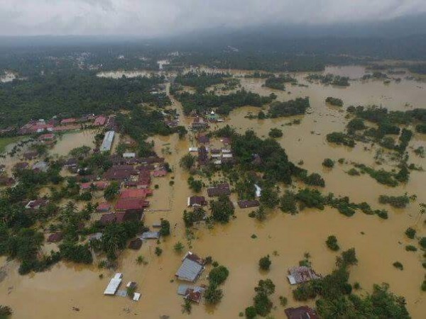 Floods in Riau Province, Indonesia, February 2016. Photo: Badan Nasional Penanggulangan Bencana