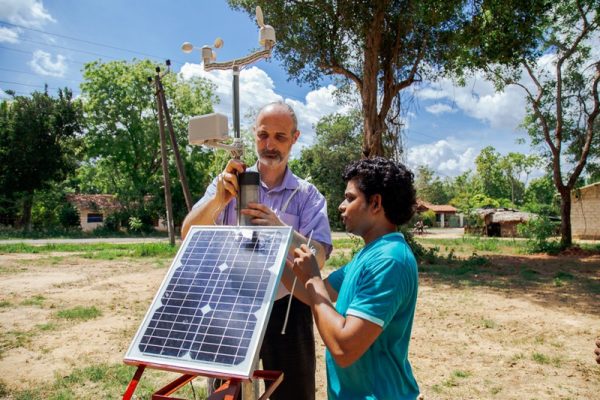 open-source mobile weather stations in Sri Lanka. Photo: Yann Chemin