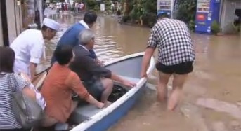 Floods Hit Japan after Typhoon Man-yi