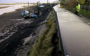 Coastal Flood Defences – Sea Wall at Hullbridge, Essex