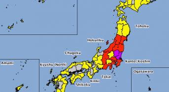 Updated: Japan Floods – 50cm of Rain in 2 Days – 3 Dead, Dozens Missing