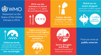 WMO: Climate Broke Multiple Records in 2016, With Global Impacts