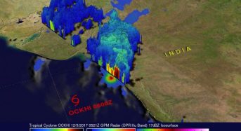 NASA Sees Ockhi’s Rain Reach India’s Western coast