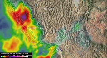 NASA Calculated Heavy Rainfall Leading to California Mudslides