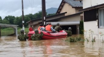 Japan – 2 Dead, Thousands Evacuated After Floods and Record Rainfall